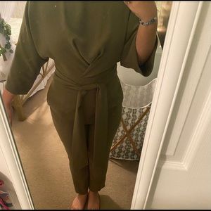 Olive Green Fitted Jumper